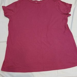 Liz Claiborne Plum Short Sleeve Tee